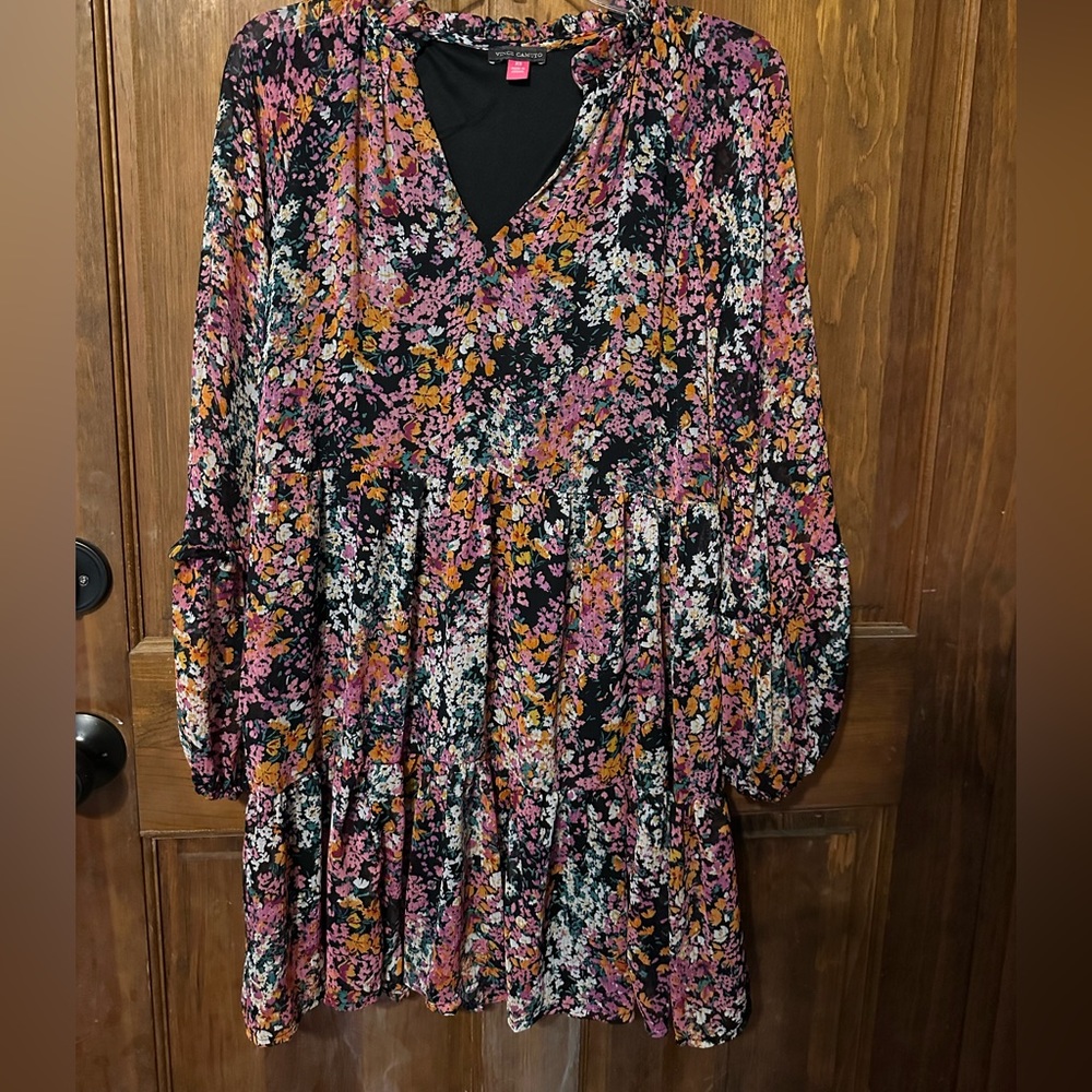 Vince Camuto peasant mini dress